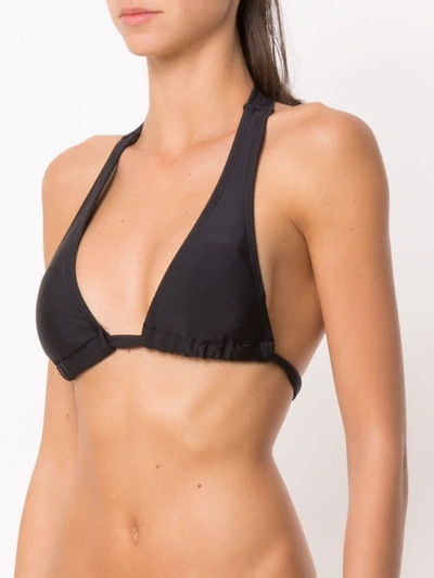 AMIR SLAMA PLAIN BIKINI TOP - 黑色