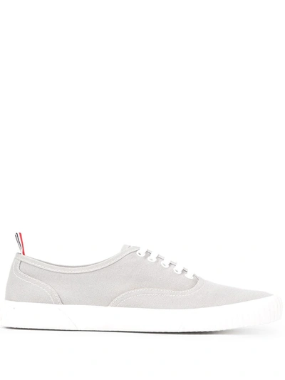 Thom Browne Heritage Canvas Sneakers In Grey