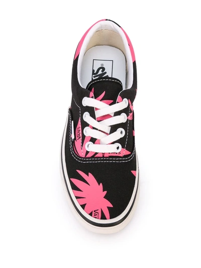 Shop Vans Palm Tree Print Sneakers In Black