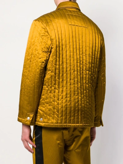 Shop Ami Alexandre Mattiussi Multipockets Zipped Jacket In Gold
