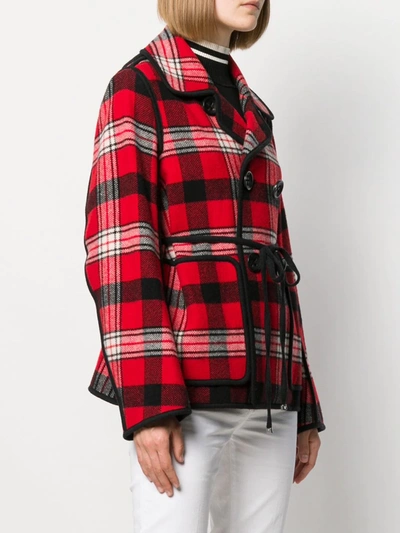 Shop Dsquared2 Madras Jacket In Red