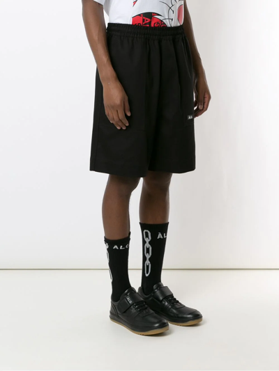 Shop Àlg Pockets Twill Shorts In Black