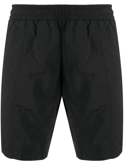 Shop Ami Alexandre Mattiussi Ami De Coeur Long Swim Shorts In Black