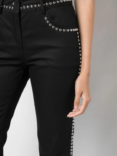 Shop Giambattista Valli Stud Embellished Flared Trousers In Black