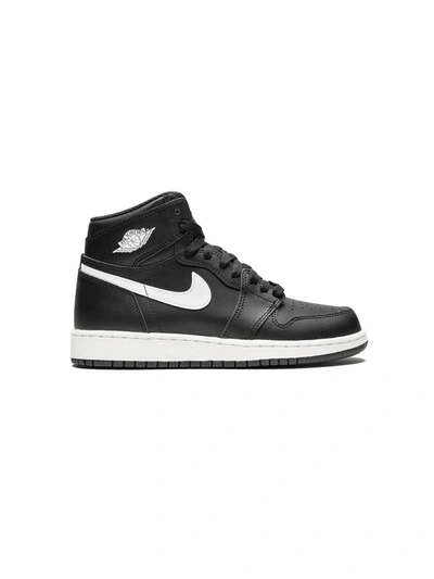 Shop Jordan Air  1 Retro High Og Bg Sneakers In Black