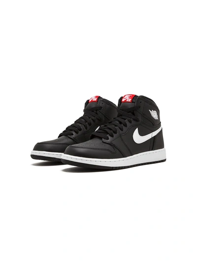 Shop Jordan Air  1 Retro High Og Bg Sneakers In Black