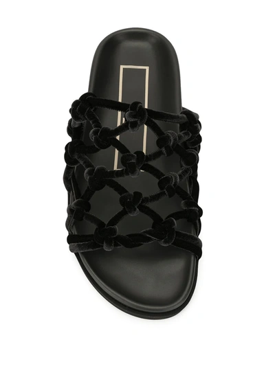 Shop N°21 Cage Strap Sandals In Black