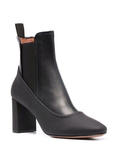 Shop L'autre Chose Almond-toe Ankle Boots In Black