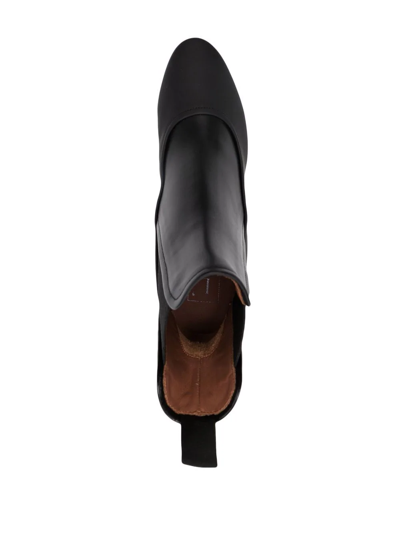 Shop L'autre Chose Almond-toe Ankle Boots In Black