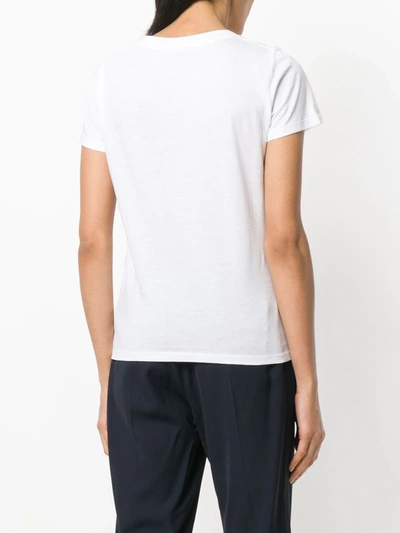 Vince Essential V-neck Pima Cotton T-shirt In White