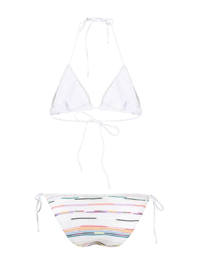 Shop Missoni Padded Knitted Bikini In White