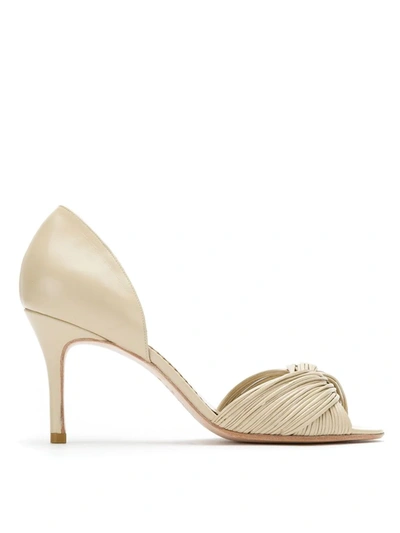 Shop Sarah Chofakian Leather Pumps In Neutrals