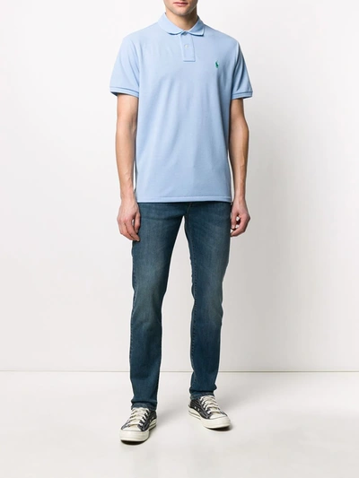 Shop Polo Ralph Lauren Relaxed Fit Polo Shirt In Blue