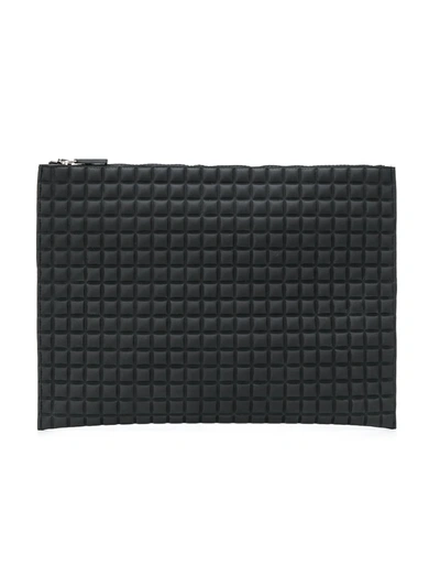 Shop No Ka'oi Chocolate Bar Quilted Clutch In Black