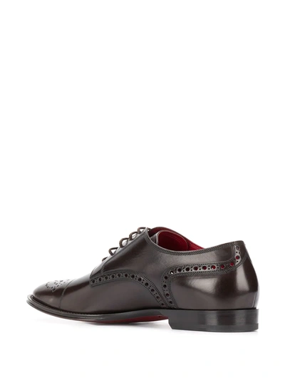 Shop Dolce & Gabbana Brogue-detail Lace-up Shoes In Brown