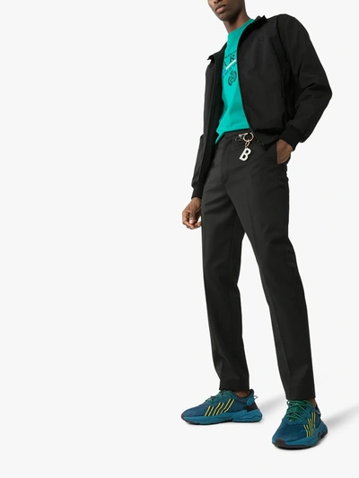 Adidas Originals Adidas Mens Blue And Green Pusha T Ozweego Sneakers |  ModeSens