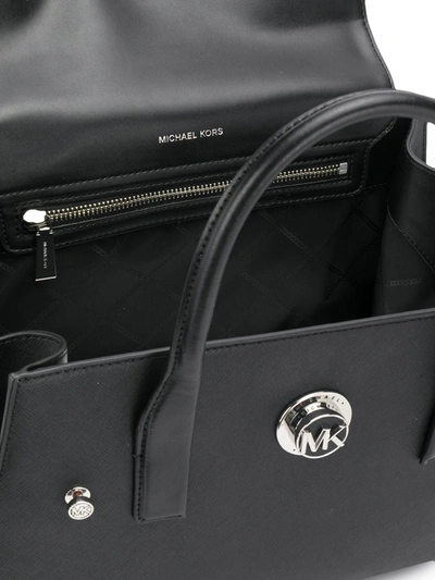 Shop Michael Michael Kors Large Carmen Tote Bag In Black