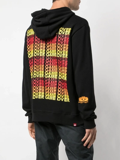 Mostly Heard Rarely Seen 8-bit Invader Hoodie In Black