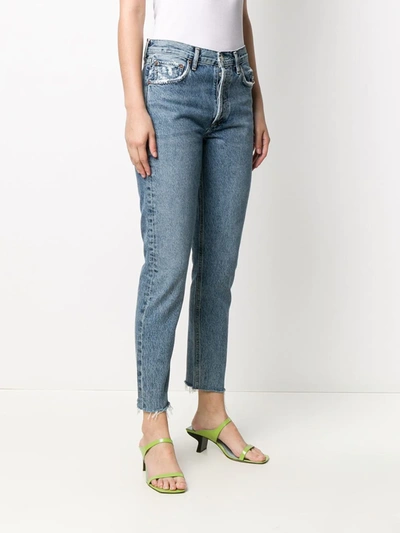 Shop Agolde Jamie High-rise Jeans In Blue