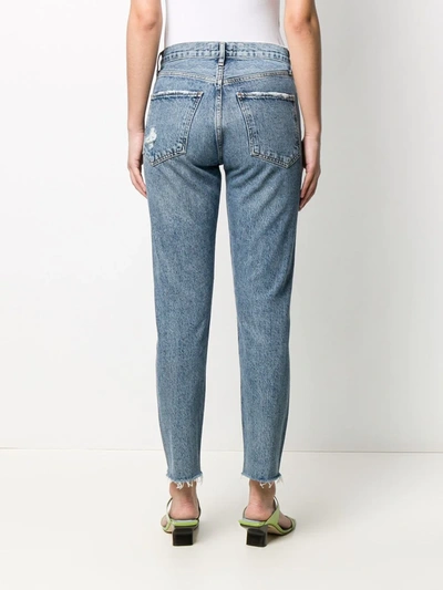 Shop Agolde Jamie High-rise Jeans In Blue