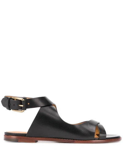 Shop Isabel Marant Jirene Cross-strap Sandals In Black