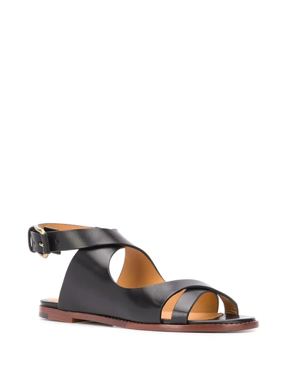 Shop Isabel Marant Jirene Cross-strap Sandals In Black