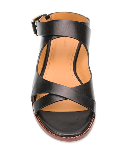 Shop Isabel Marant Jirene Cross-strap Sandals In Black