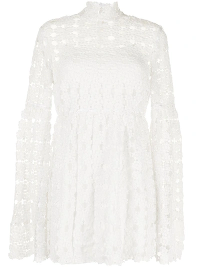 Shop Macgraw Carnation Lace Dress In White