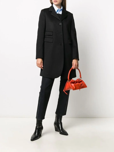 Shop Alberto Biani Single-breasted Coat In Black