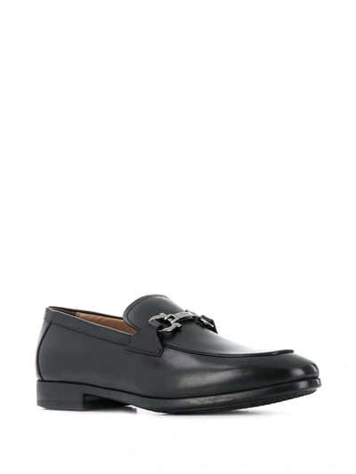 Ferragamo Ree Oranamented Loafers In Black