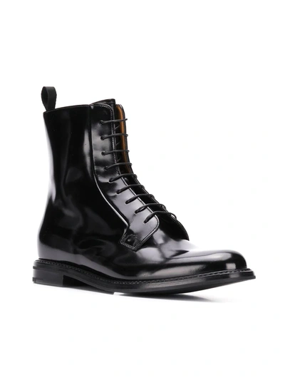 Church's Alexandra Lace-up Derby Boots In Black