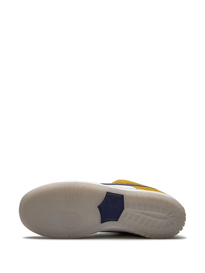 Nike Sb Dunk Low-top Sneakers In White
