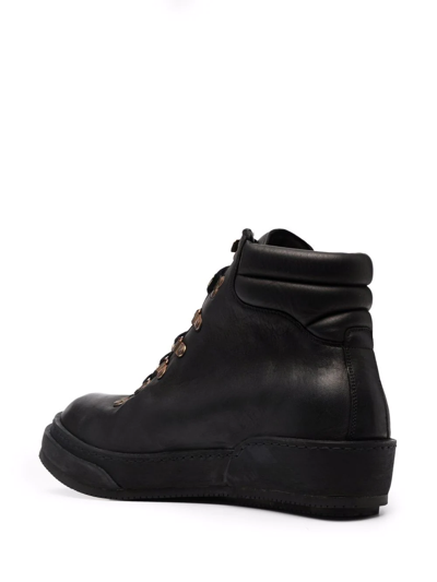 Shop Guidi Orthopaedic Lace-up Ankle Boots In Black