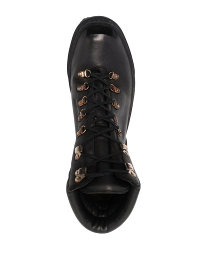 Shop Guidi Orthopaedic Lace-up Ankle Boots In Black