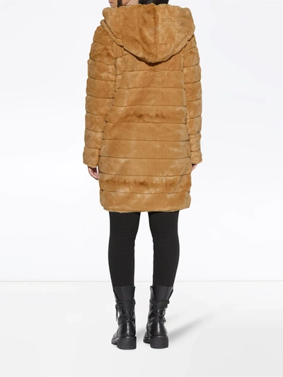 Shop Apparis Celina Faux-fur Coat In Brown