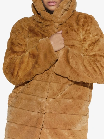 Apparis Celina Faux-fur Coat In Brown