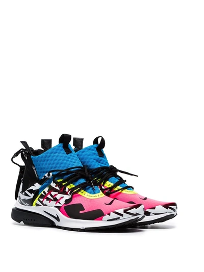 Nike Acronym X Presto Leather Sneakers In Multicoloured