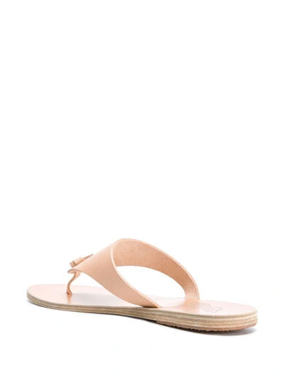 Shop Ancient Greek Sandals Ligia Flat Sandals In Neutrals