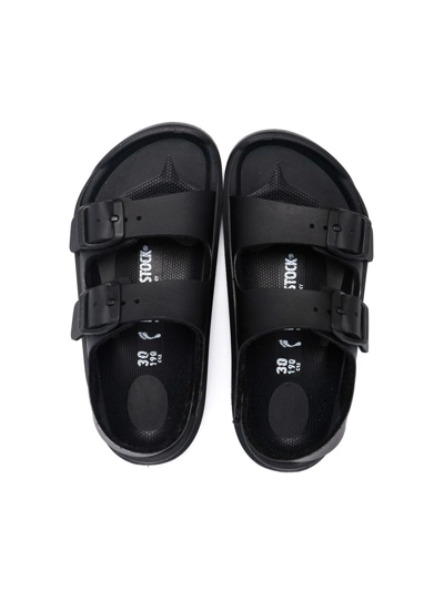 Shop Birkenstock Mogami Birko-flor Slingback Sandals In Black