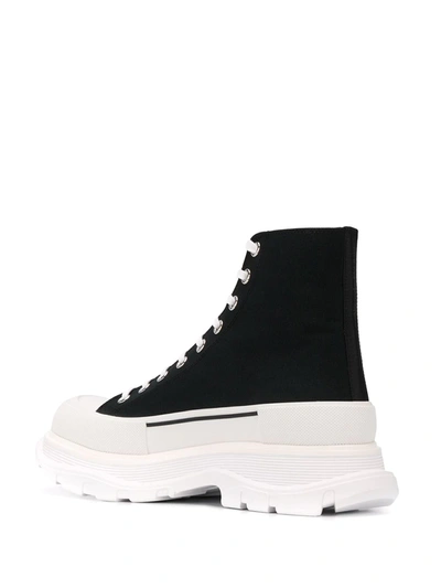 Shop Alexander Mcqueen Tread Slick High-top Sneakers In Black