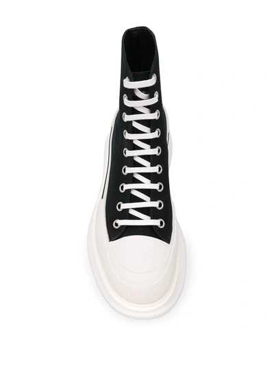 Shop Alexander Mcqueen Tread Slick High-top Sneakers In Black