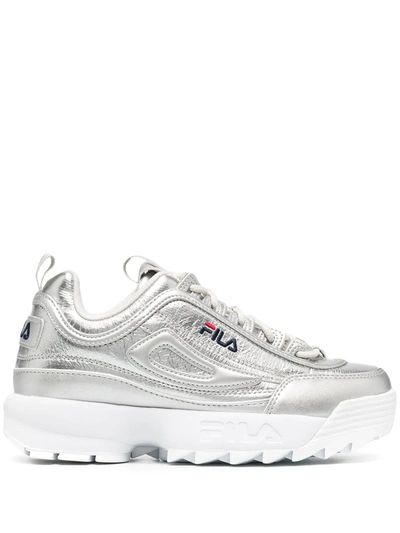 Shop Fila Disruptor Low Sneakers In Silver