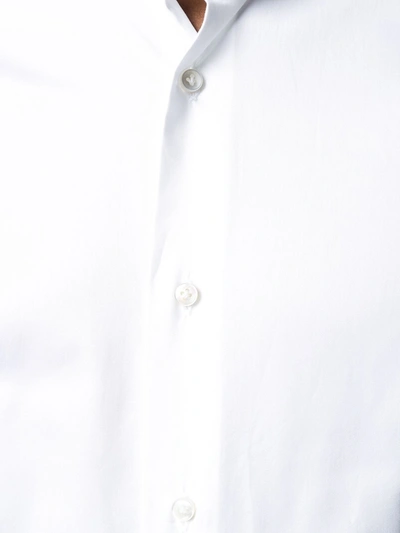 Shop Barba Poplin Shirt In White