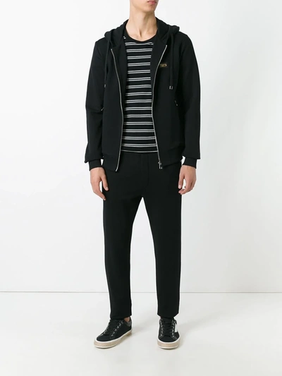 Dolce & Gabbana Black Drawstring Track Pant In Black