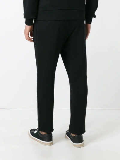 Dolce & Gabbana Black Drawstring Track Pant In Black