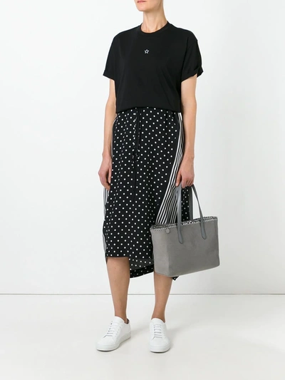 Shop Stella Mccartney Embroidered Mini Star T-shirt In Black