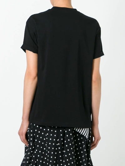 Shop Stella Mccartney Embroidered Mini Star T-shirt In Black