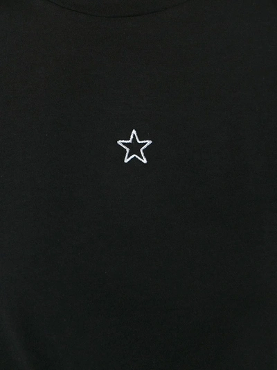 Shop Stella Mccartney Embroidered Mini Star T-shirt In Black