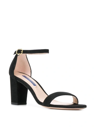Stuart Weitzman 80mm Nearlynude Sandals In Black