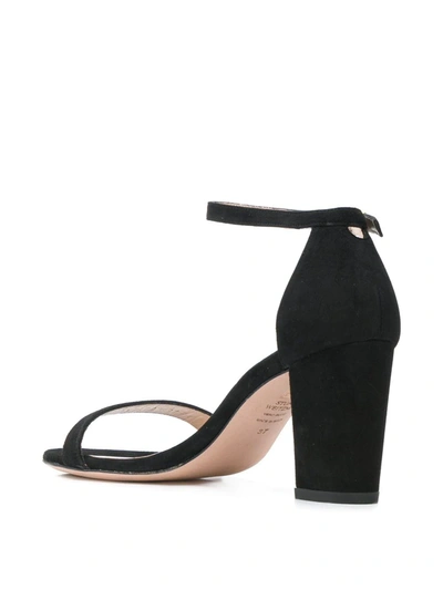 Stuart Weitzman 80mm Nearlynude Sandals In Black